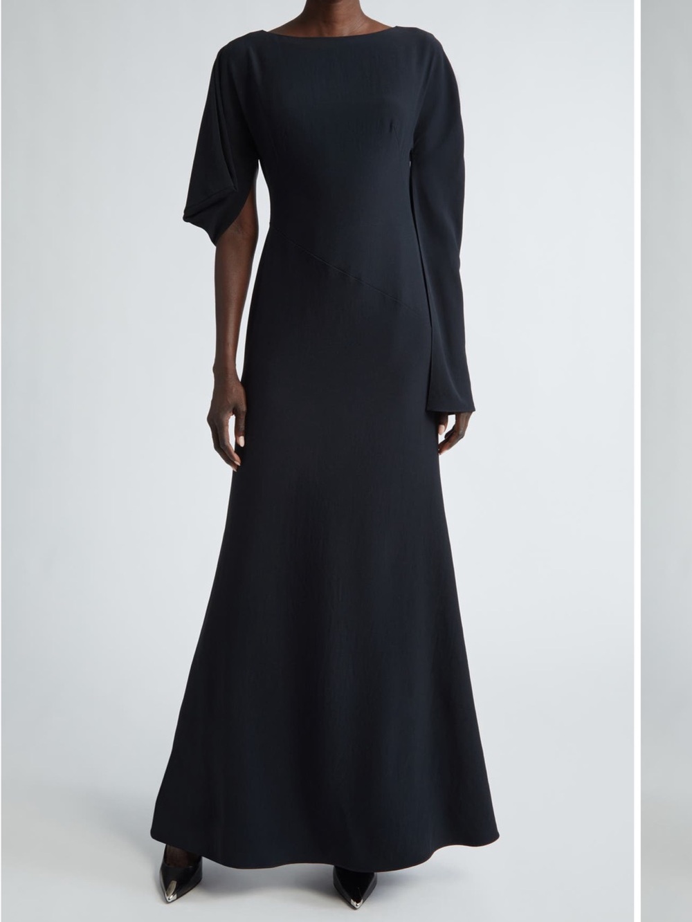 Alexander McQueen Elegant Black  Maxi Dress